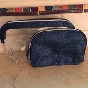 NWOT Orlane Paris coordinating cosmetic bag set